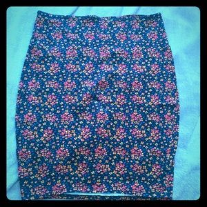 Fold over mini skirt